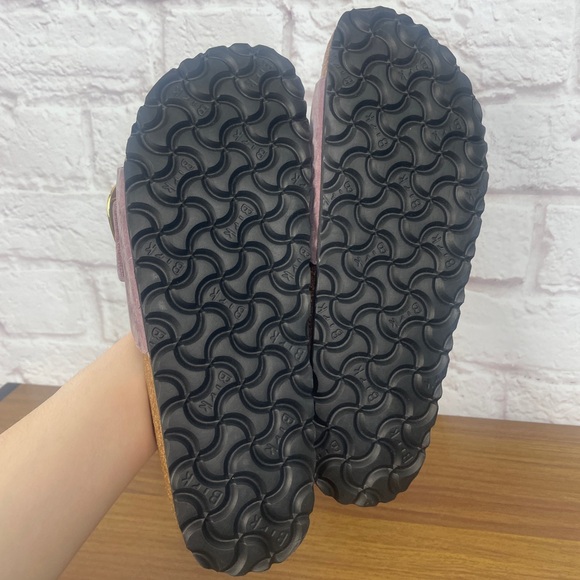 Birkenstock Madrid Big Buckle Oiled Lavender Leather Sandal Size 8 New! - Picture 3 of 9